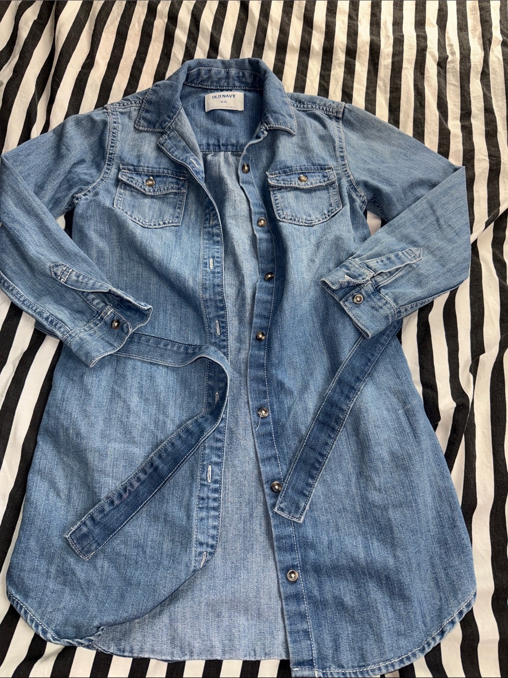 Old‎ Navy Light Blue Denim Shirt Dress